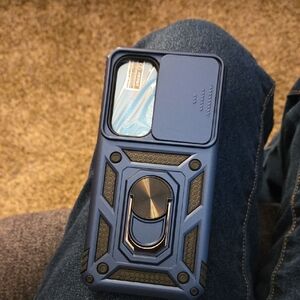 Sleek Blue Phone Case with Stand